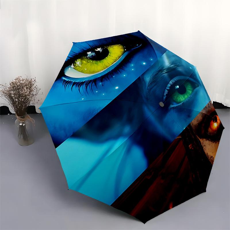 Avatar Inspired Umbrella: Automatic Opening & Closing, Foldable Design, 8 Bone Frame, Perfect Gift for Fans and Travelers!0108b