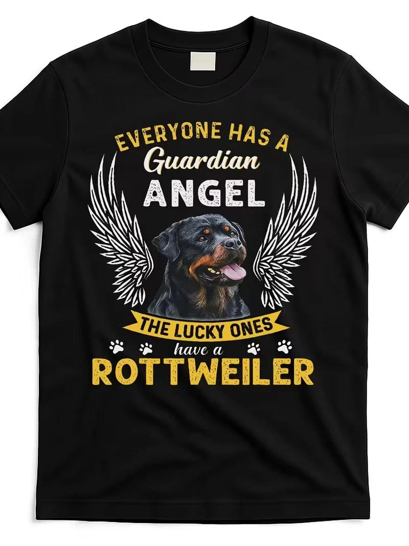 My Rottweiler Is a Guardian Angel Gift Who Loves Pets [Cool Design] Street Trend XXXL