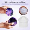Mushroom Jar Resin Mold Silicone Epoxy Mold Jar Mold With Lid Epoxy Resin Casting Diy Storage Container For Jewelry Candy Craft