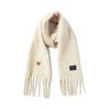 beyondcloset Normantic Logo Brush Garment Muffler Ivory