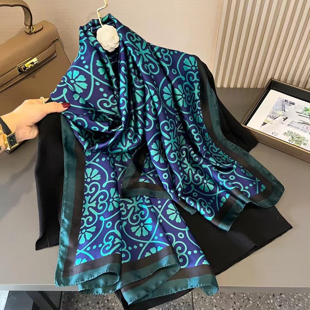 Hangzhou Seidenschal für Damen Vielseitiger modischer langer Überwurf für Frühling und Herbst für den Winter Dünner hochwertiger Schal