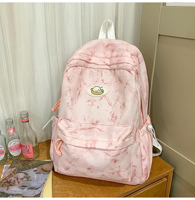 Schoolbag Japanese tie-dye schoolbag female college students fashion leisure large capacity backpack high school students class computer backpack tide