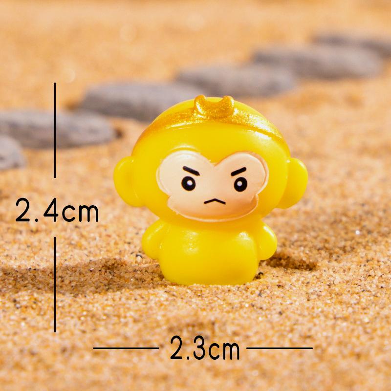 Micro-landscape Journey To The West, Cute Resin Doll, Cartoon Sun Wukong Car Model Decorative Item