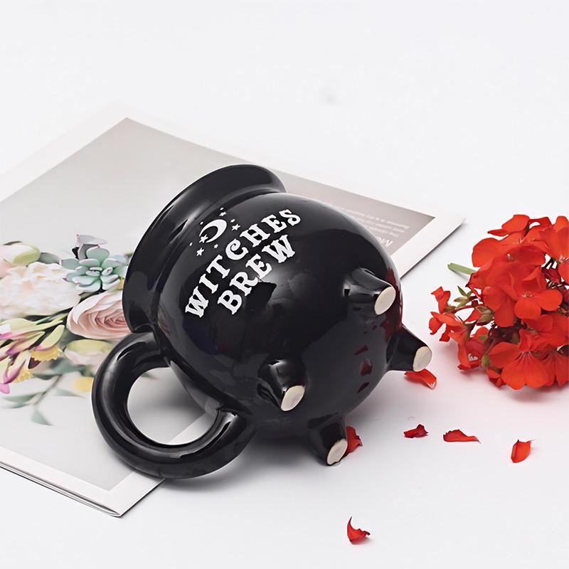 Halloween Wizard Magic Jar Ceramic Mug Decorative Ornament Pumpkin Ghost Afternoon Tea Breakfast Milk Cup Halloween Gift