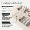 Makeup Organizer Drawer Divider Clear Storage Box Stackable Cosmetic Tray Vanity Sorting Bins Set for Bathroom Desk Jewelry