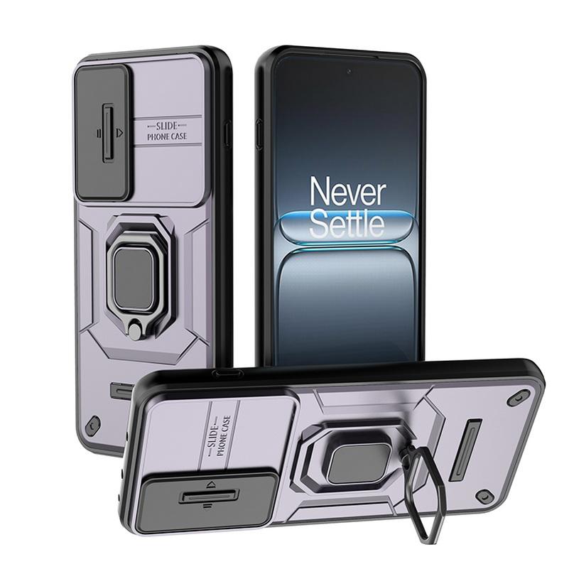 Capa Case com Suporte Magnético Giratório Proteção de Câmera Push-and-Pull Para OnePlus Nord 5 4 3 CE5 13s 13T 13R 13 12 12R 11 Ace 5 Pro