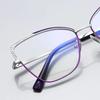 New Personality Sweet Cool Style Ladies Metal Cutout Cat Eye Anti-blue Light Glasses