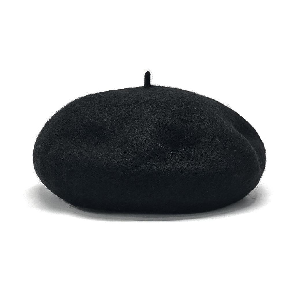 Beret Women's Pure Color Wool Heattechknitting Octagonal Hat Korean Styleretrowoolen Light Plate Painter Hat