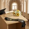 New Model Graduation Party Set - Crown Shoulder Strap 2-piece Set - Alloy Rhinestone Letter Headpiece