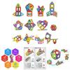 Magnetic Building Blocks Construction Set With Vibrant Multicolor Pieces For Creative Kids And Relaxing Adults