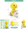 Popular Press Duck Toy Car Animal Shaped Plastic Material Inertial Forward Cartoon Toy