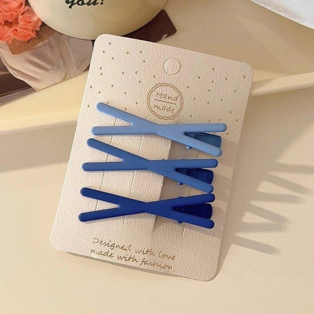 3Pc/Set Cross Hair Clips Geometry Duck Beak Clip Fashion Bang Clip  Hair Styling