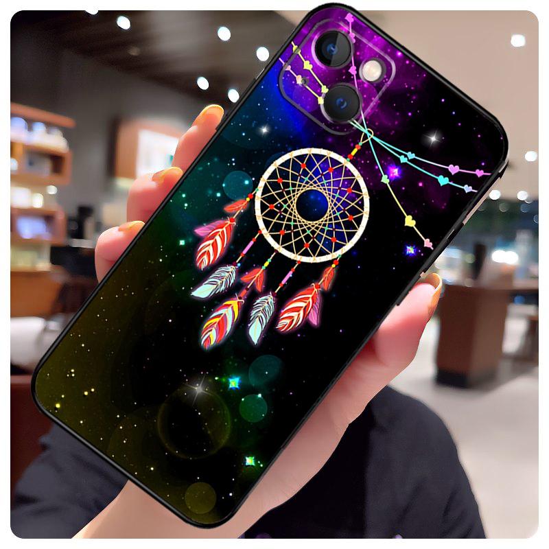 Retro Feather Dreamcatcher Case For iPhone 13 Pro Max 16 15 11 12 14 17 Pro Max Mini 15 16 Plus 16e 17 Air Phone Cover