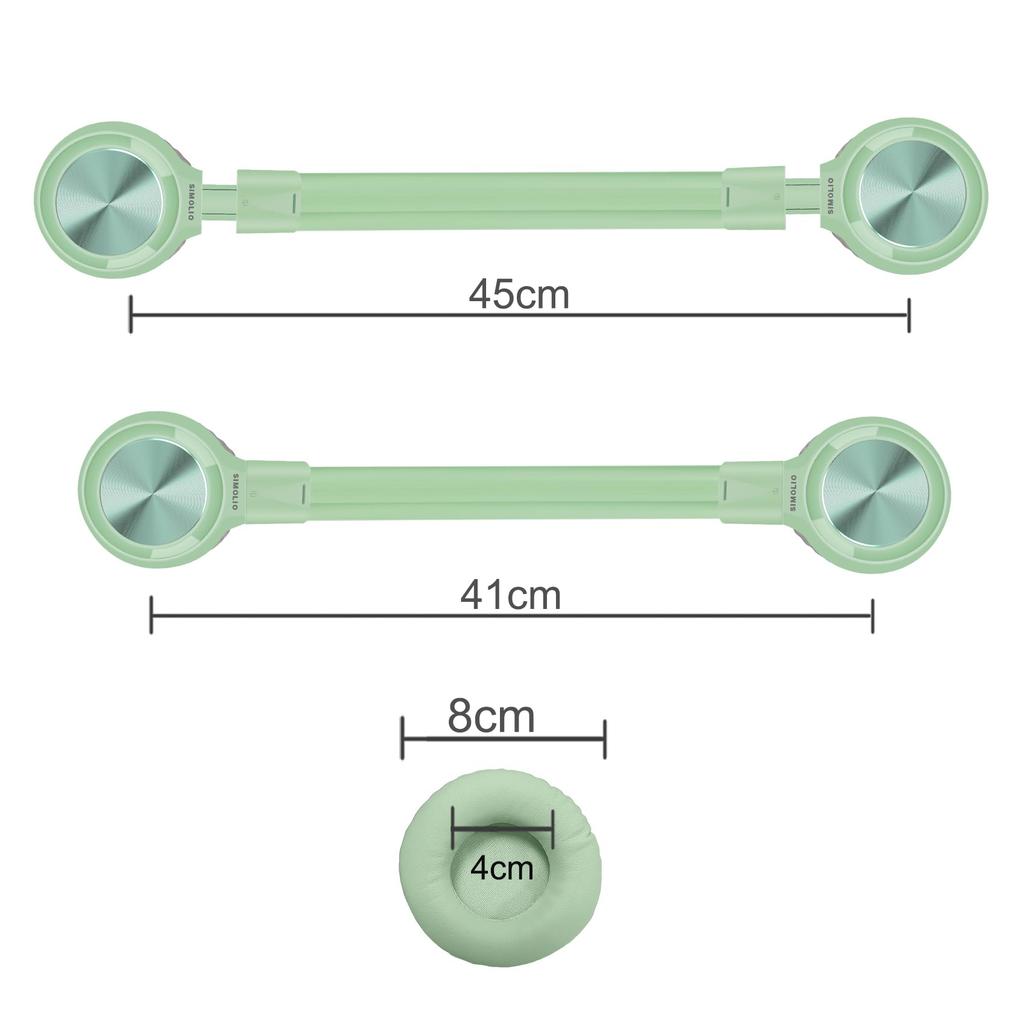 SIMOLIO Wired Headphones with Mic 85dB 94dB 104dB Volume Limit Foldable Light Headset with Share Port Adjustable Headband with Jack for Computer