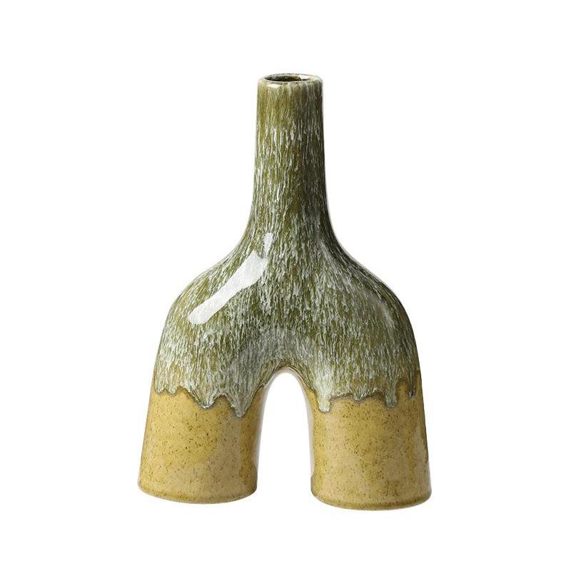 Keramische Vaas Abstract Oven-veranderend Gekleurd Glazuur Keramisch Handwerk Bloemstuk Accessoires Bloemenvaas Huisdecoratie