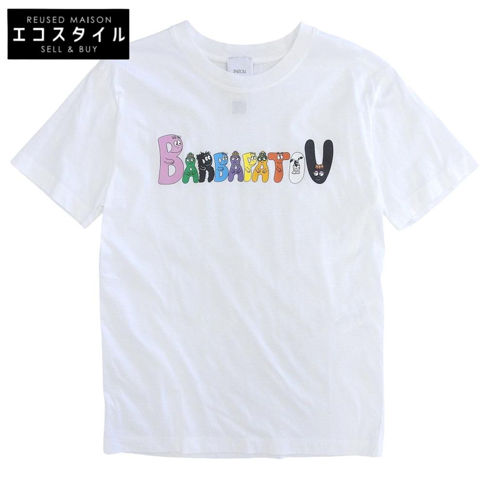 

PATOU Organic Cotton Barba Patou T-Shirt Top Women s White S JE0469999001W tops S whiteUsed