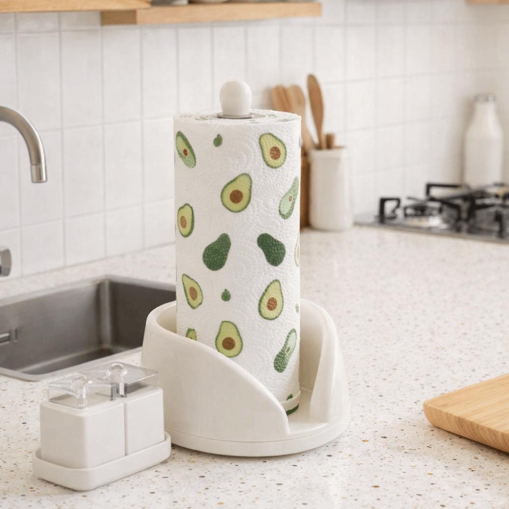 Large Capacity Vertical Napkins Rack Plastic Paper Roll Stand Tissue Stand Kitchen