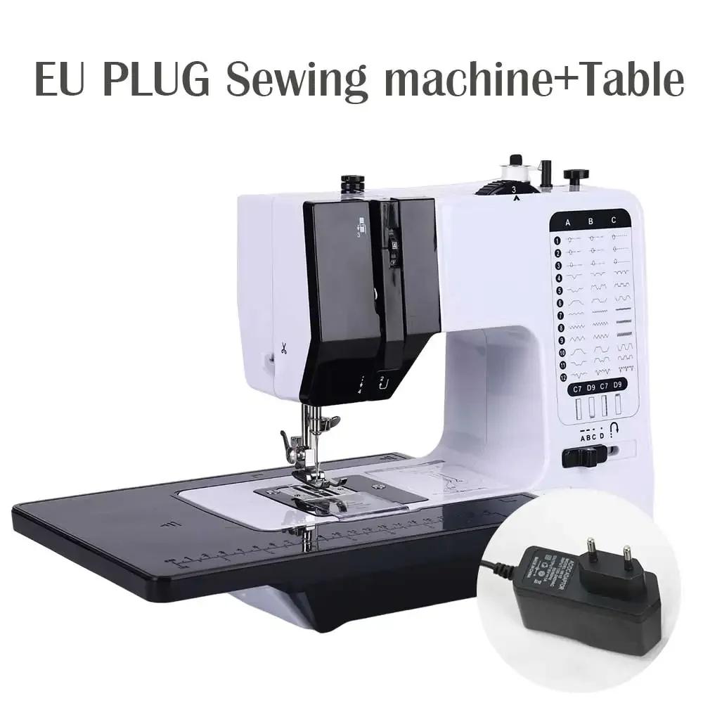 Sewing Machine 38 Stitches Mini Portable Handy Replaceable Presser Foot Winding Overlock Start Button Electrec With Pedal Repair