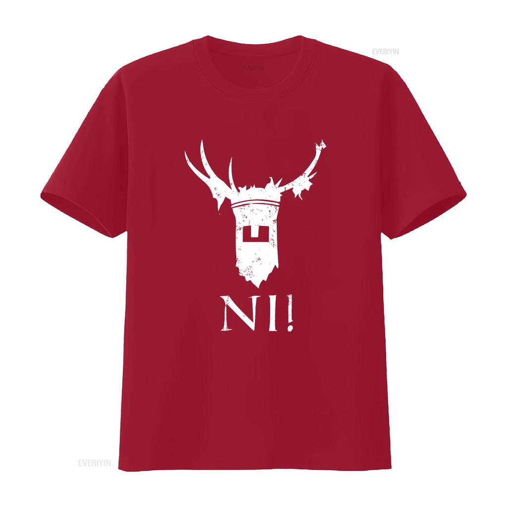 T-shirt Knights Of Ni Monty Python e il Sacro Graal Cavaliere Divertente Design abbigliamento firmato vintage grafico Casual Elegante