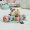 Easter Bunny Table Decor Happy Easter Bunny Eggs Tabletop Ornaments Spring Rabbit Statue Resin Decoration