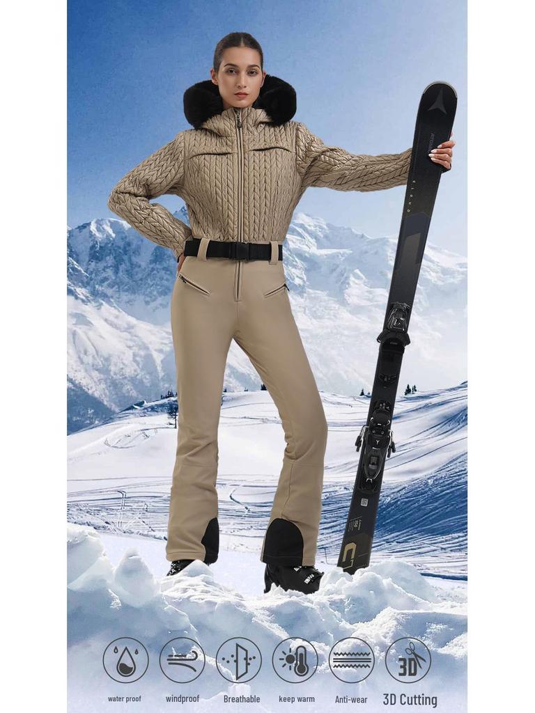 Women's Waterproof & Windproof Ski Suit Set: New One-Piece for Outdoor Sports