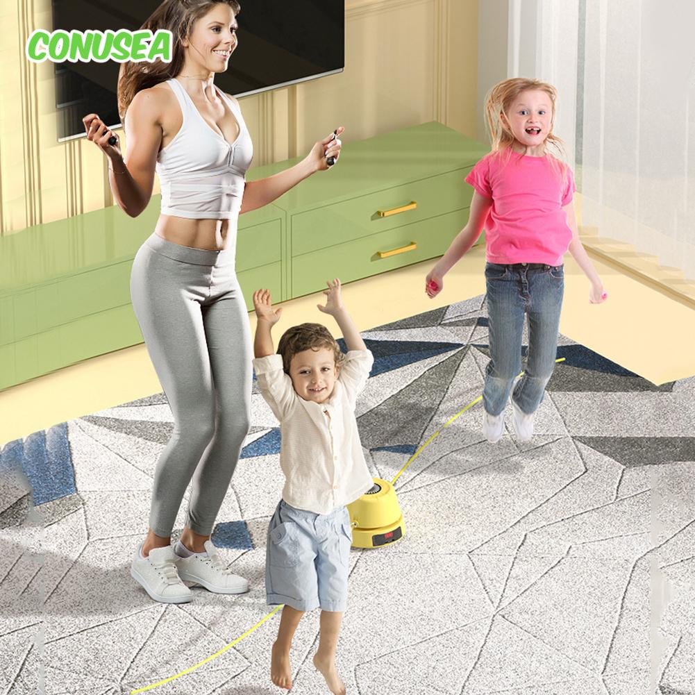 Electric Counting Rope Skipping Machine Automatic Remote Control  Jump Rope Digital Counter Indoor Outdoor Exercise Toys Games