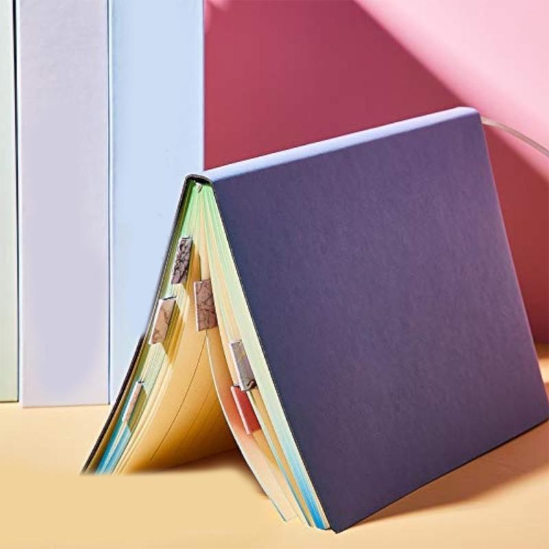 10Pieces Leather Magnetic Bookmarks Magnetic Book Page Holder Appreciation Present for Book Lover Reader Writer Teacher