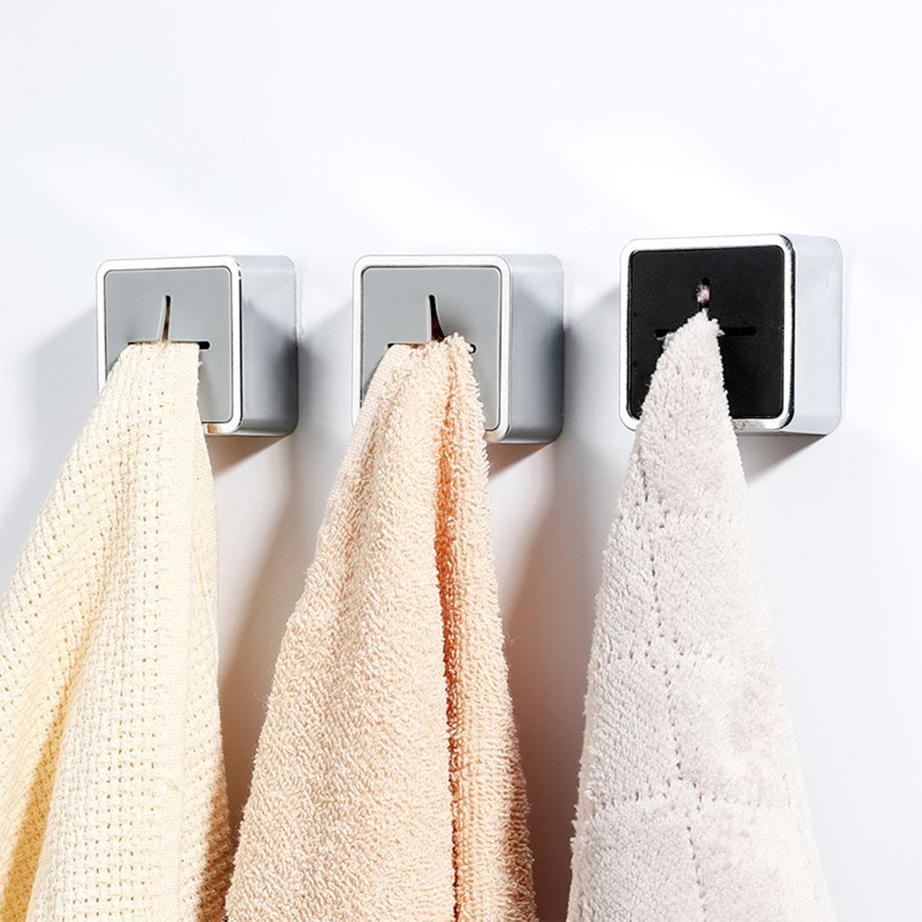 Towel Holder Bathroom Washroom Wall Self-adhesive Removable Rag Storage Organizer Punch Free Bedroom Rack Dishcloth Hanger