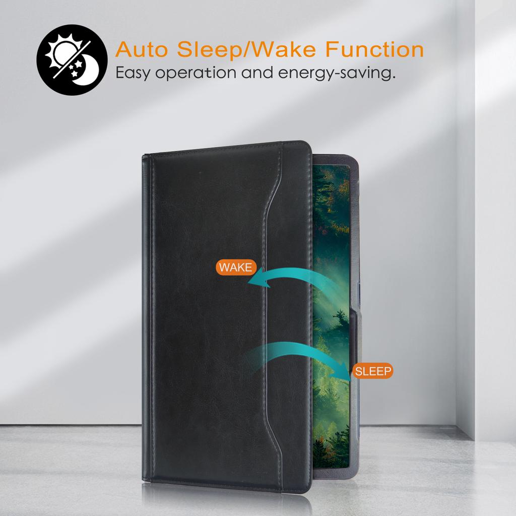 For Samsung Galaxy Tab S7 T870 T875/Tab S8/Tab S9 X710/Tab S9 FE X510 Case Rotate Stand Leather Tablet Cover