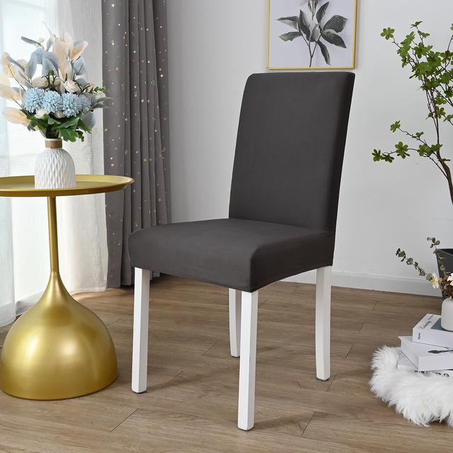 Shiny Fabric Chair Cover Used For Dining Room Kitchen Wedding Banquet Event Spandex Elasticized Chair Covers Exquisite New Home Decor Seat Case