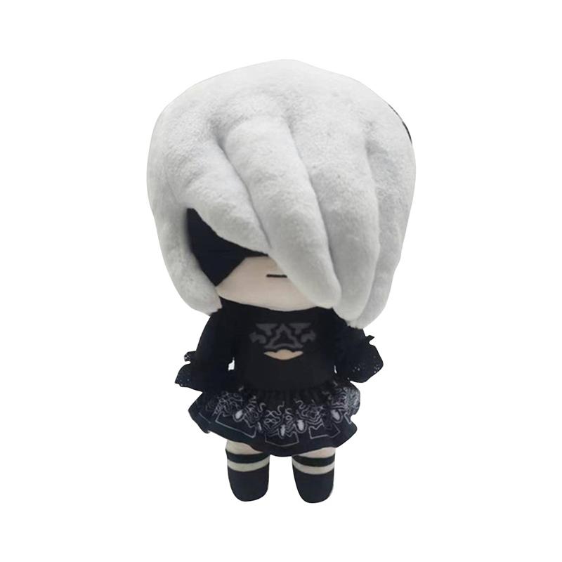 23Cm Anime Nier:Automata 2B 9S Plush Toy Fufu Dolls Collection Plush Toys For Kids Gift