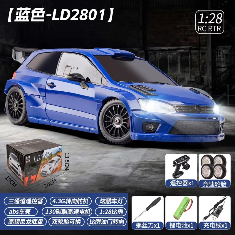 

Новый полноразмерный 4WD RC Drift Car 1:28 гоночных машинок 2.4g радиоуправляемые 4WD высокоскоростные модели автомобилей игрушки детские подарки 1 Battery синий