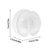 1Pc Transparent Charging Cord Organizer Portable Charger Cord Holder Round Storage Case Retractable Reel Box Cable Winder