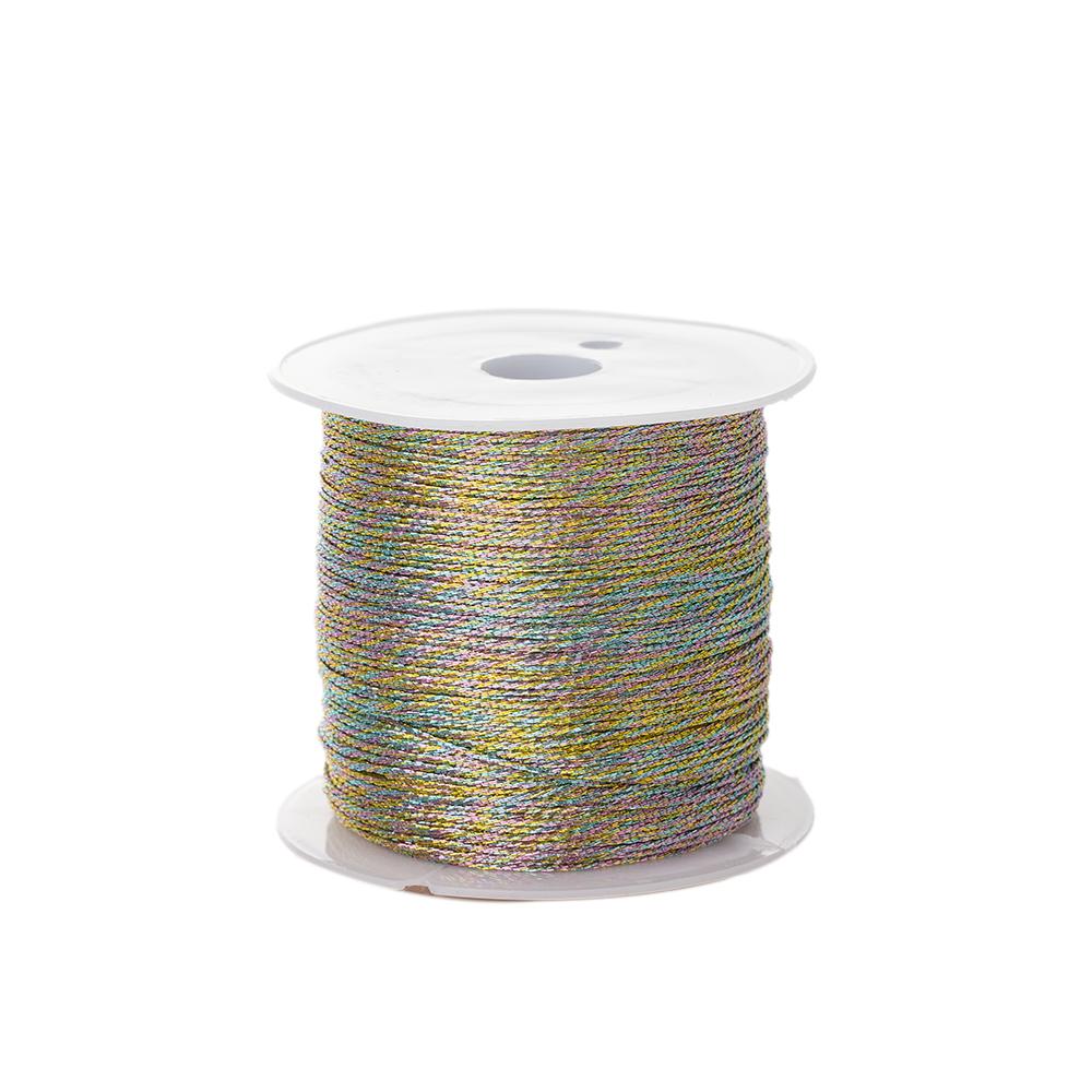 50Meters 0.4mm Colorful Thread For DIY Handmade Necklace Bracelet Braided Rope Embroidery Crochet String Jewelry Making 2046