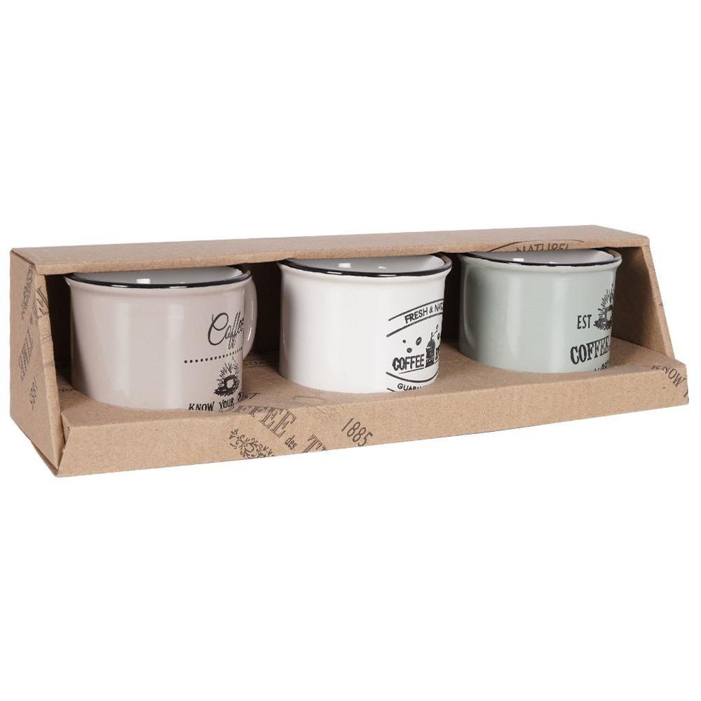 Ceramic Coffee Mugs 160ml 3-Piece Set