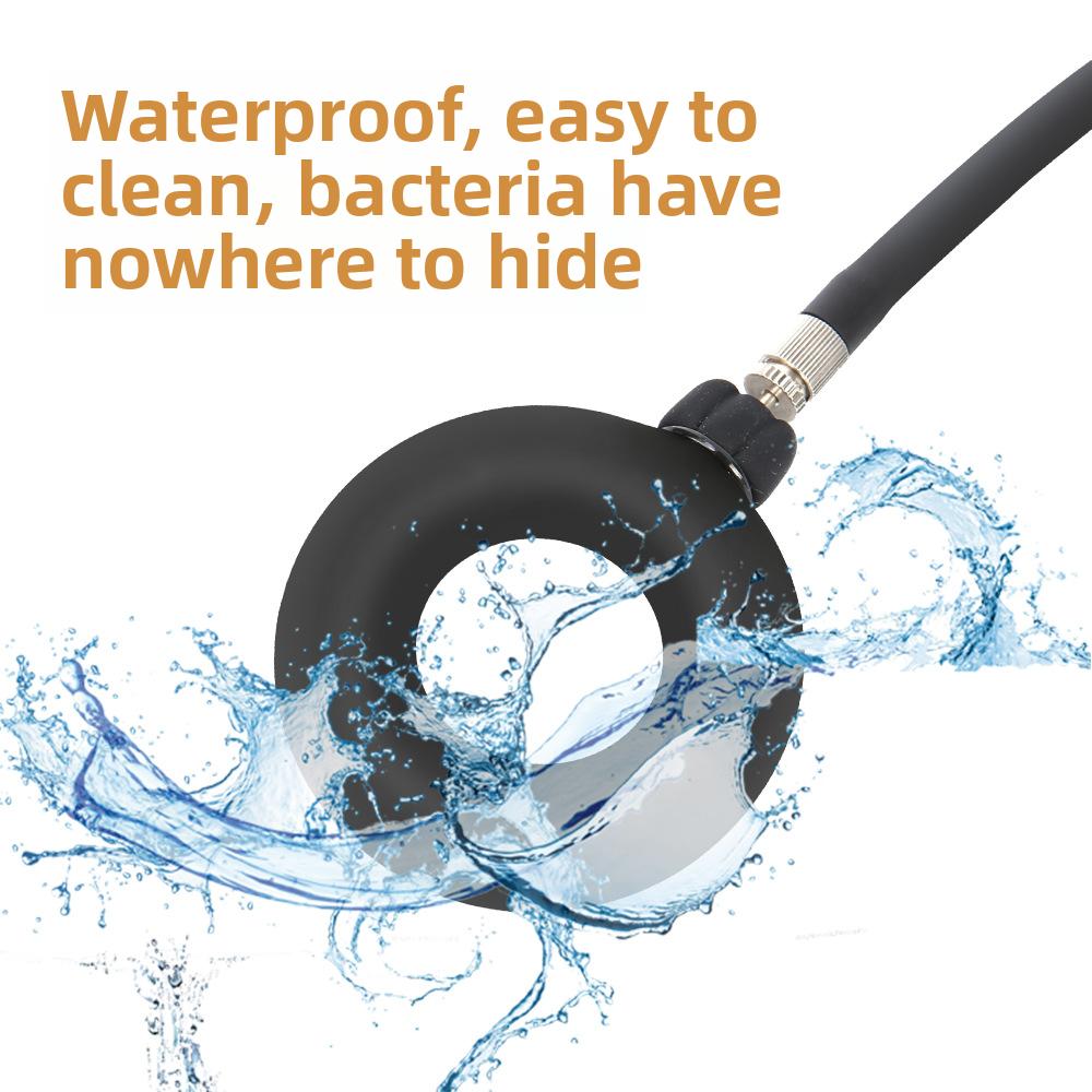 Inflatable Bondage Locking Cum Ring Penis Enlargement Exerciser Erection Ring Penis Pump Removable Inflatable Cock Ring