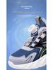 2025 Winter Boys' Leather Sports Shoes - Velvet Lined, Big Cotton, Student Running Shoes