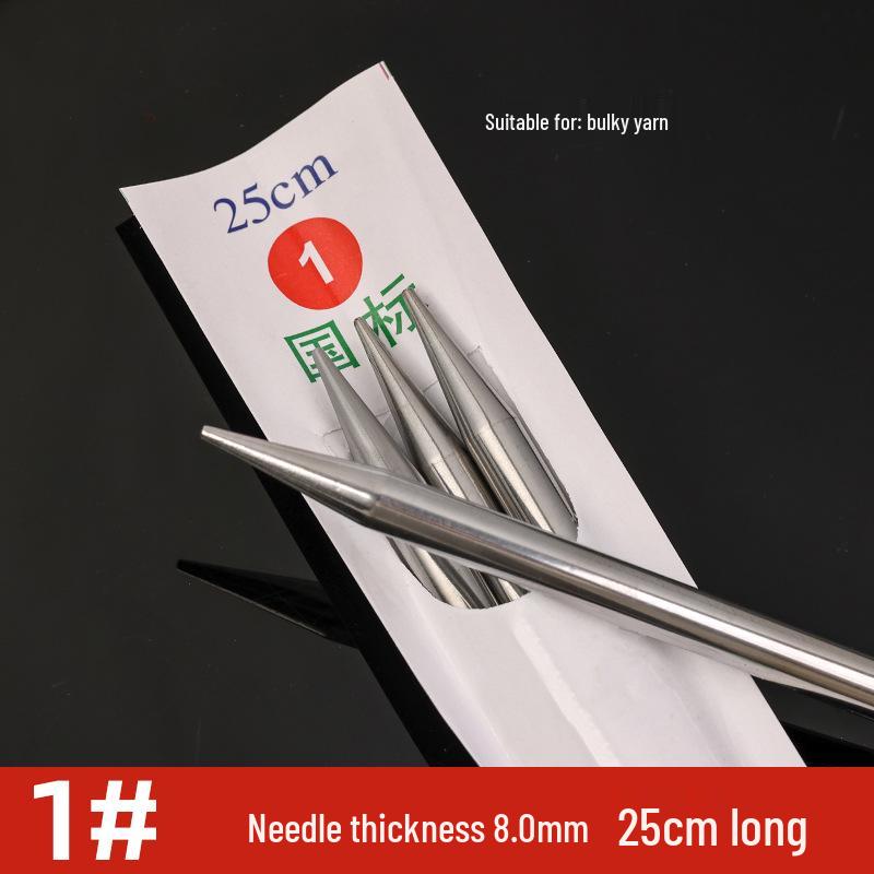 Three Swallow Stainless Steel Knitting Needles Set for Handmade Scarves and Sweaters