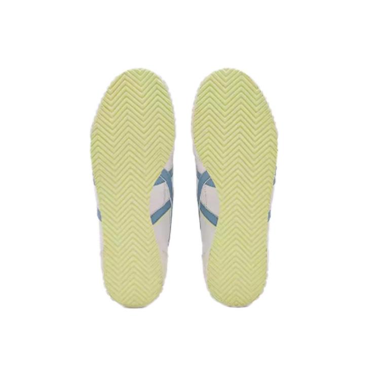 Onitsuka Tiger Machu Racer Machuation Leather Synthetic Casual Lightweight Breathable Low-Top Sneakers Women sneakers White Blue 1182A595-100