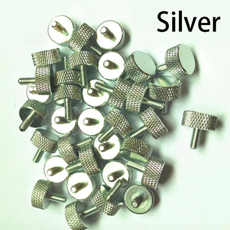 2pcs M3 M3.5 M4 M6 Colourful Aluminum Alloy Thumb Screw Flat Cylindrical Head Hand Tighten Bolt DIY Computer Case Anodizing