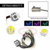 6M RGB LED Car Interior Neon EL Strip Bluetooth Phone Control Sound Active Light