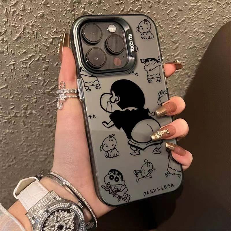 Funny Little New Metal Buttons Are Suitable for Apple 16promax Mobile Phone Case Iphone13/12/11 Cartoon 15 Tide