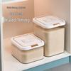 ZISIZ Sealed Kitchen Rice & Grain Storage Container with Timer