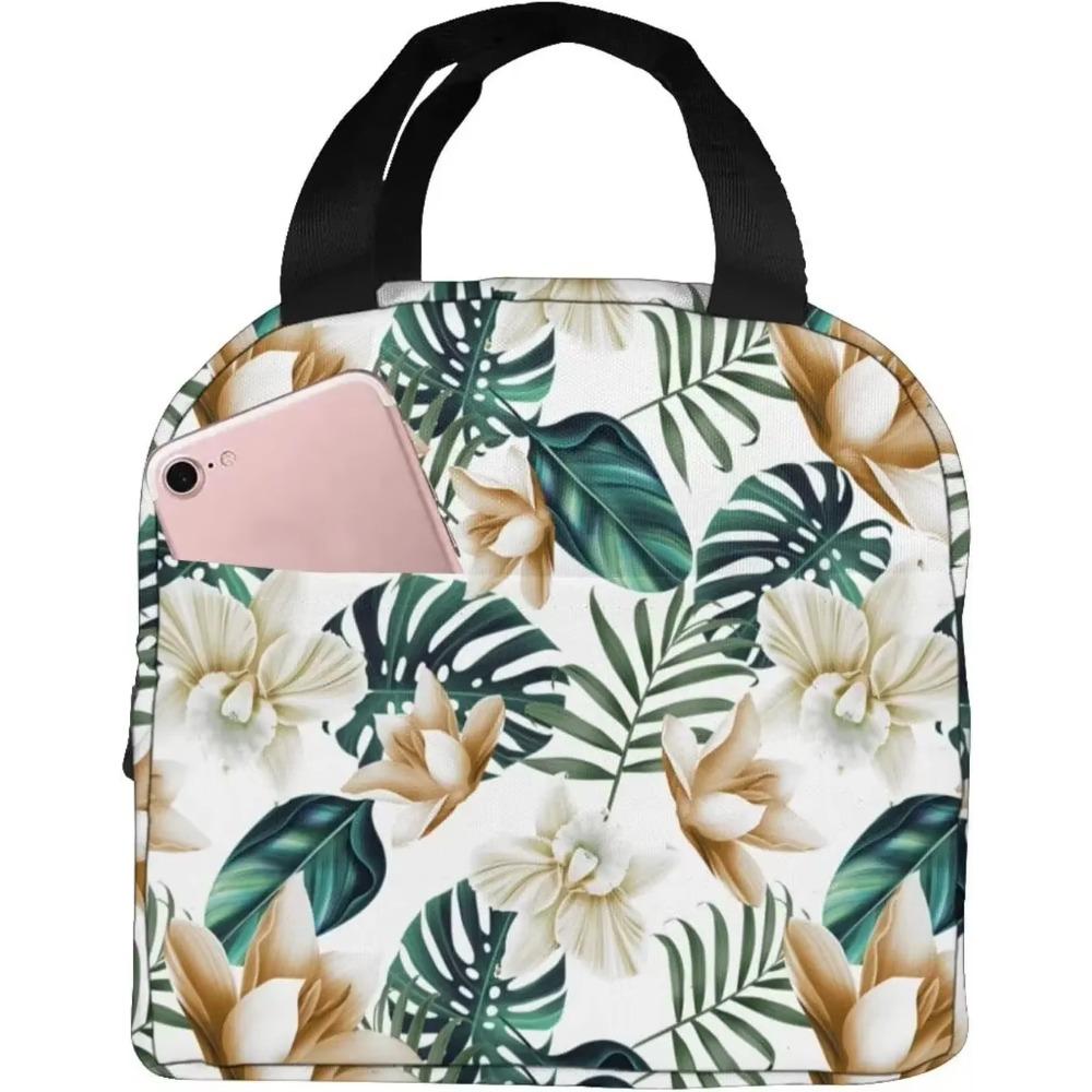 Stars Moon Black Lunch Bag Insulated Tote Cooler for Women Kids Girls, Small Lunch Box Reusable Freezable Aesthetic Bag