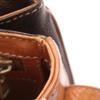 Used CELINE Macadam Shoulder Bag PVC Coated Canvas Leather Brown Used Women