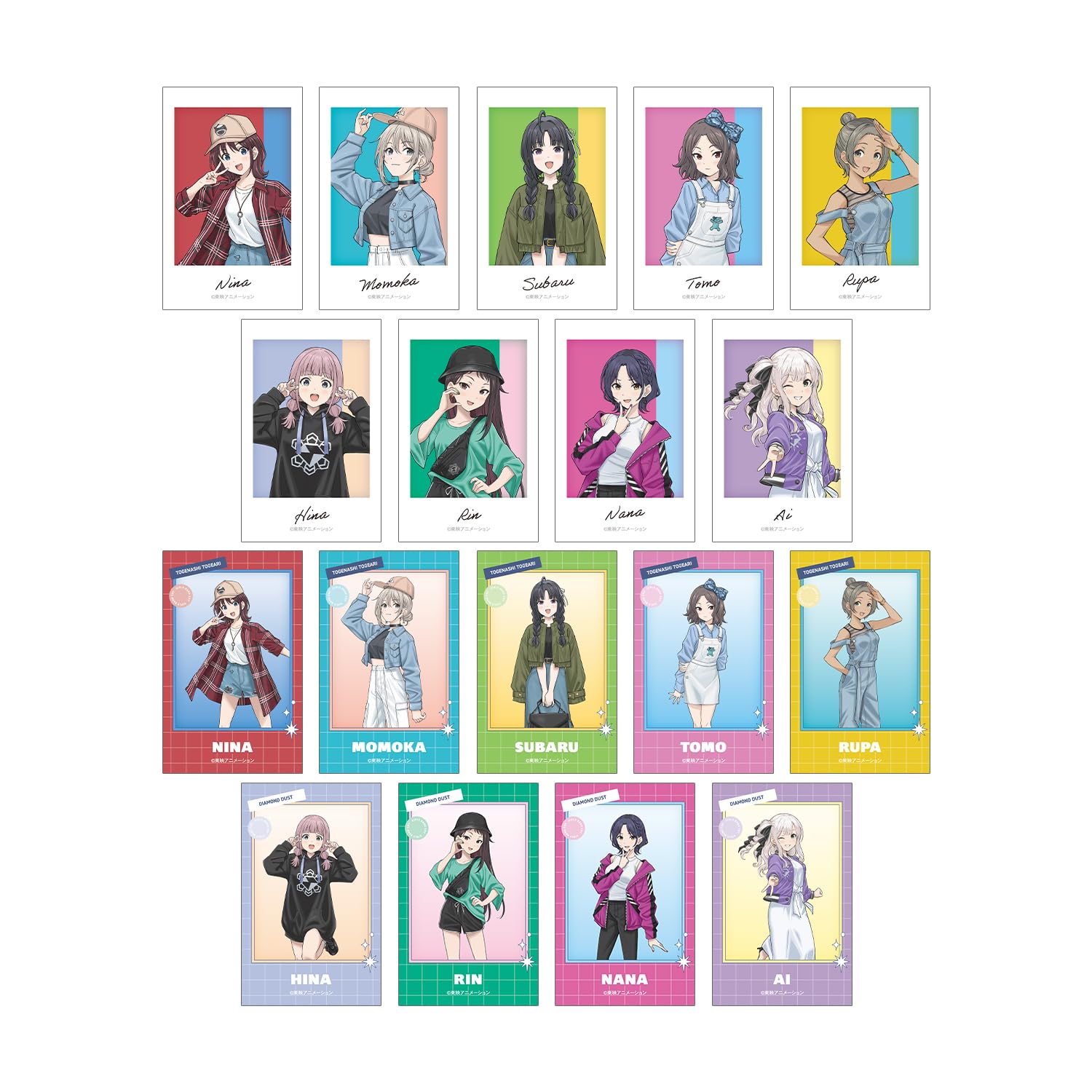 Девочки Группа Cry Оригинальная Иллюстрация Повседневная Одежда Вер. Коробка с 18 торговыми иллюстрационными карточками