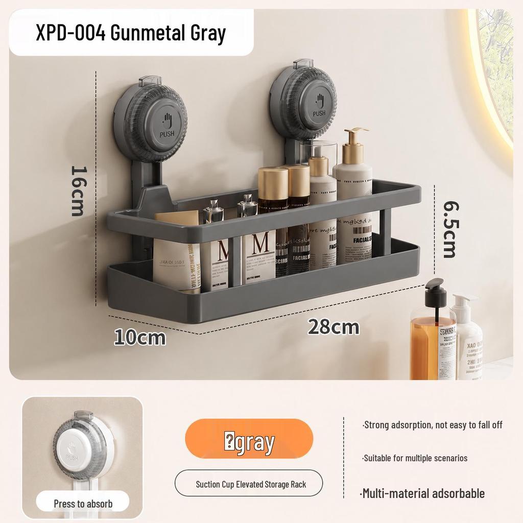 Kitchen Suction Cup No-Drill Wall-Mounted Spice Rack