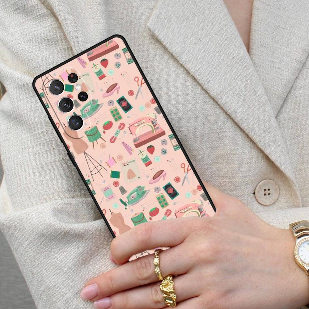 Sewing Machine SOFT Cell Phone Case for Samsung Galaxy S26 Ultra S25 S24 S23 S22 S21 S20 Note10 Cover