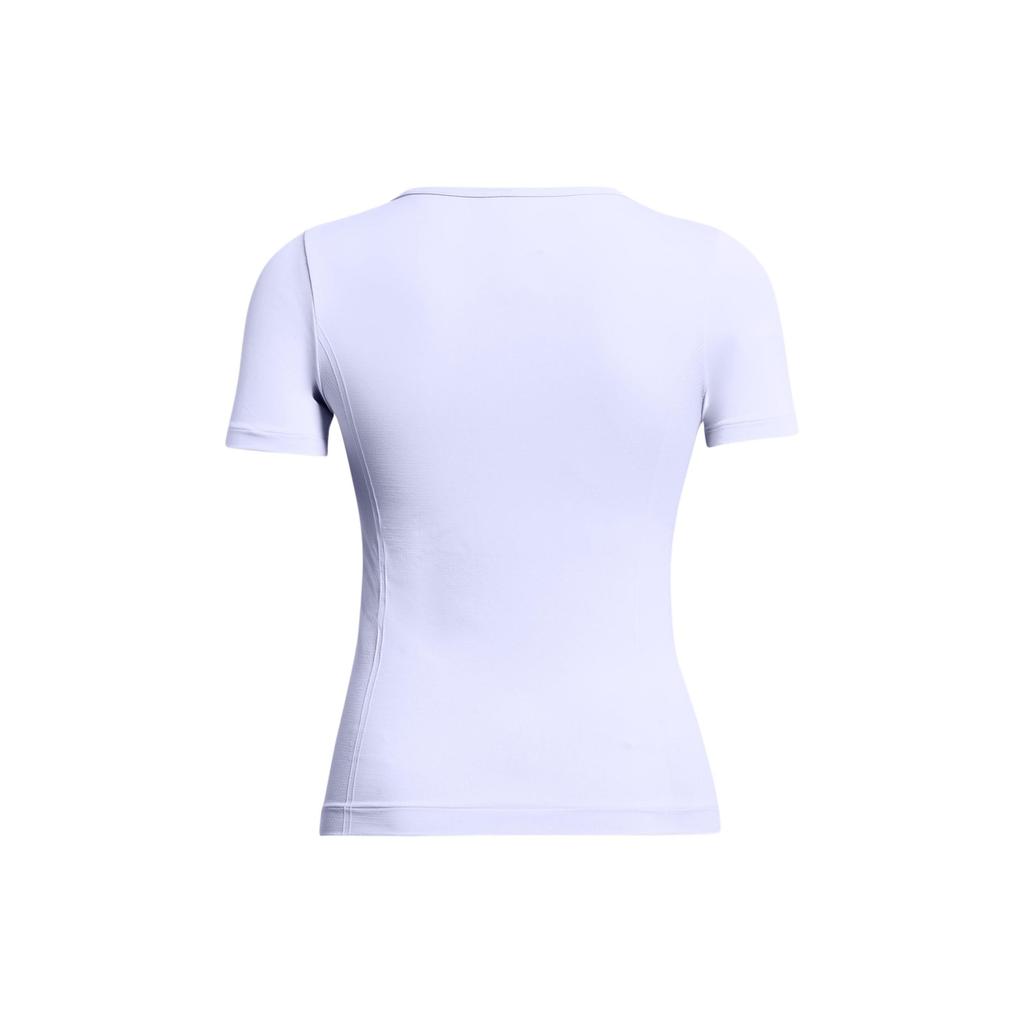 Under Armour Solid Color Breathable Casual Sports Short Sleeve T-Shirt Women Tops Light-Purple 1379149-539