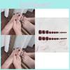 J-21 Cherry Diamond Removable Nail Wraps For Toes Water Drop Style